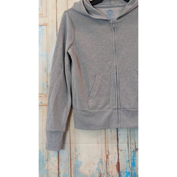 There Abouts Girls Size Medium (10/12) Grey Full Zip Sweatshirt Hoodie - Picture 4 of 8